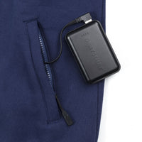 Beheizter Hoodie - Damen | Dual Heating - Navy Blau