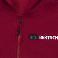 Beheizter Hoodie - Damen | Dual Heating - Burgund