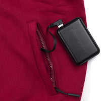Beheizter Hoodie PRO | Herren - Burgund
