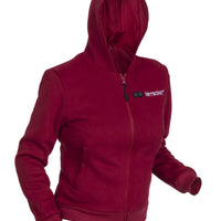 Beheizter Hoodie - Damen | Dual Heating - Burgund