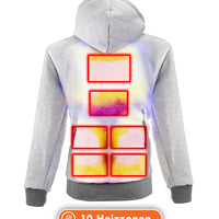 Beheizter Hoodie - Herren | Dual Heating - Grau