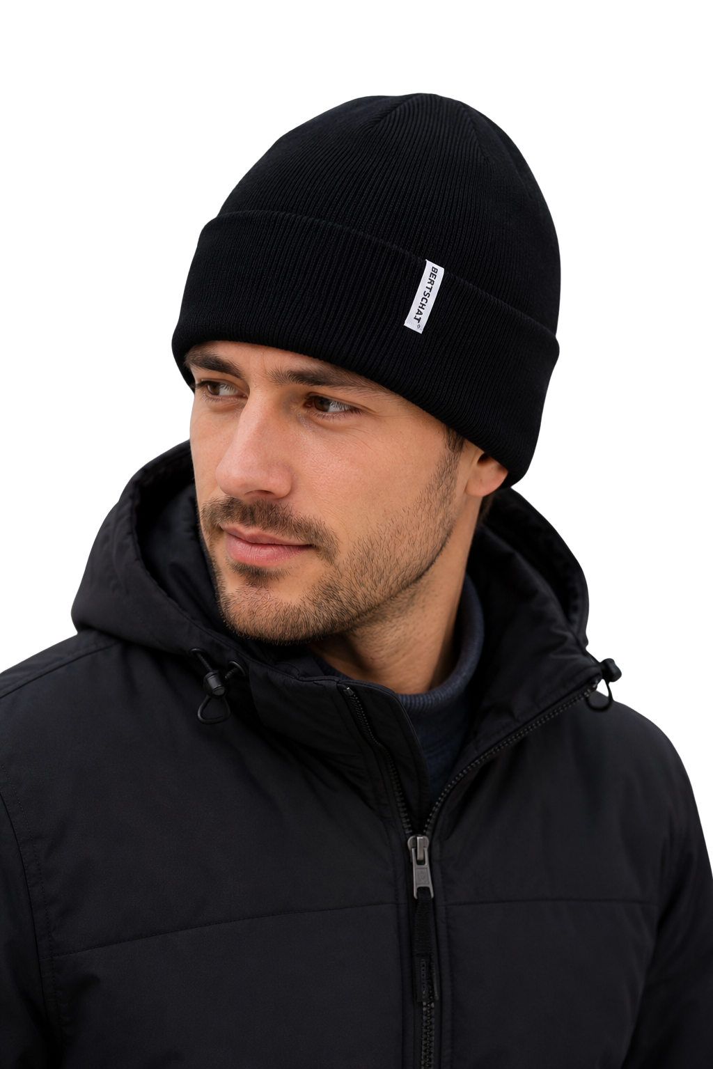 Beheizte Mütze – Schwarze elektrische Beanie