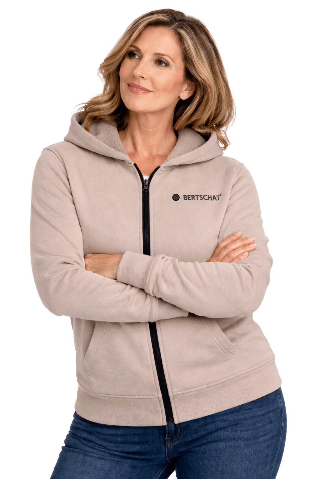 Beheizter Hoodie PRO | Damen - Beige