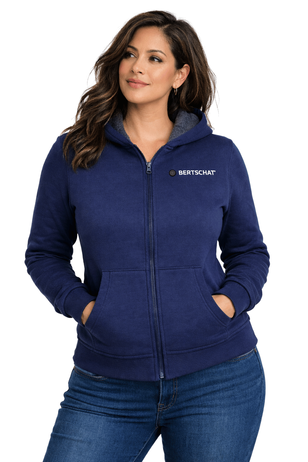Beheizter Hoodie PRO | Damen - Navy Blau