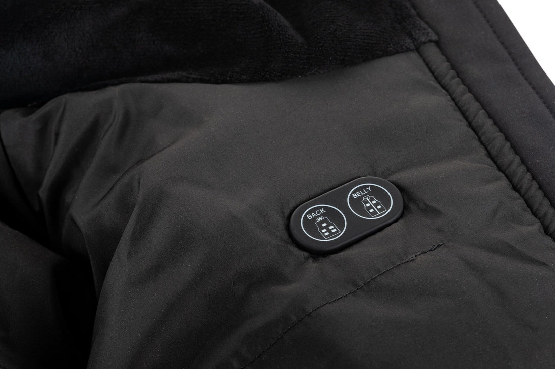 Beheizte Herren-Steppweste Schwarz – Dual Heating