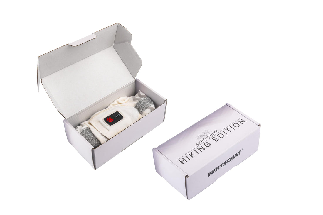 Beheizte Socken – Aerowhite | USB – Sport-Edition | Dünn & Strapazierfähig