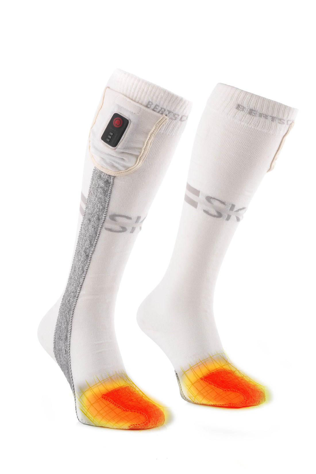 Beheizte Socken – Aerowhite | USB – Wintersport-Edition | Dünn & Strapazierfähig