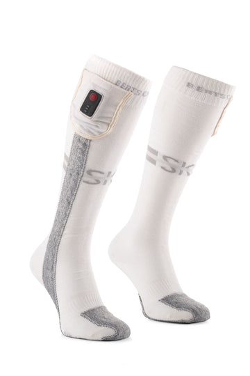 Beheizte Socken – Aerowhite | USB – Wintersport-Edition | Dünn & Strapazierfähig