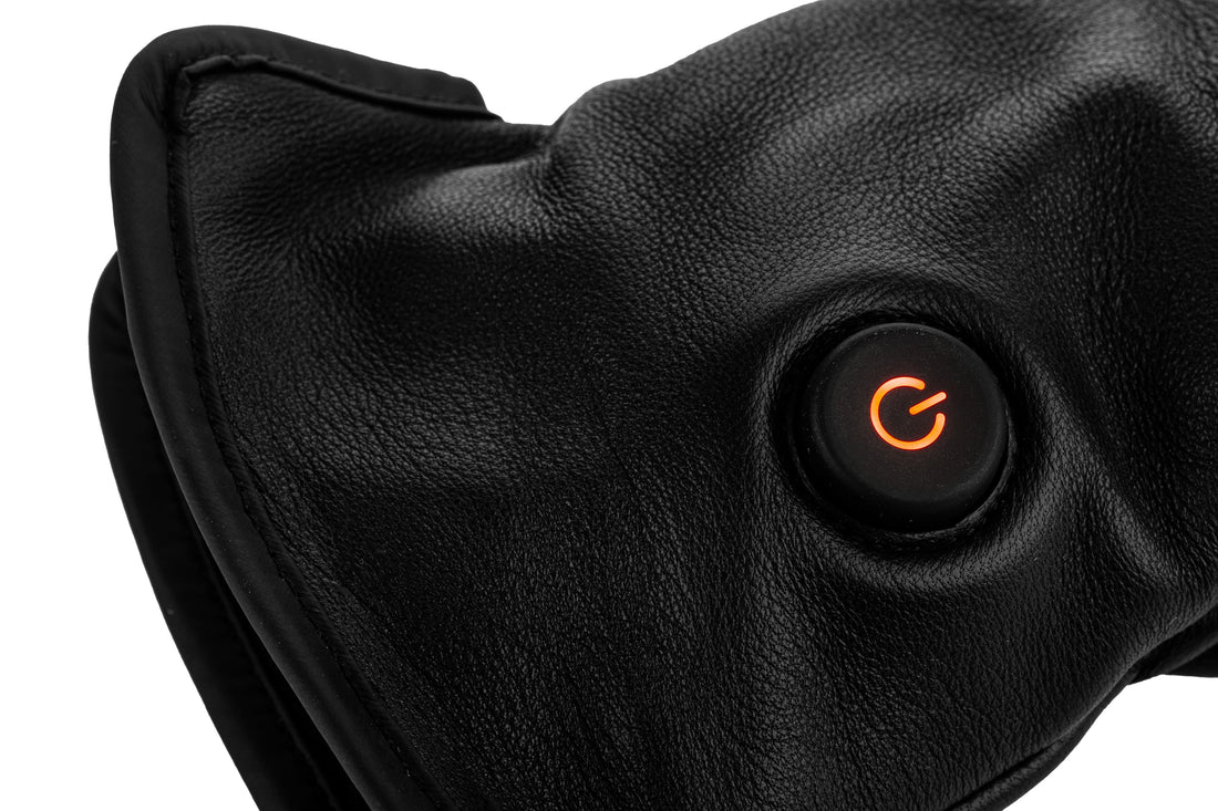 Damen Leder Beheizte Handschuhe | USB | Schafsleder