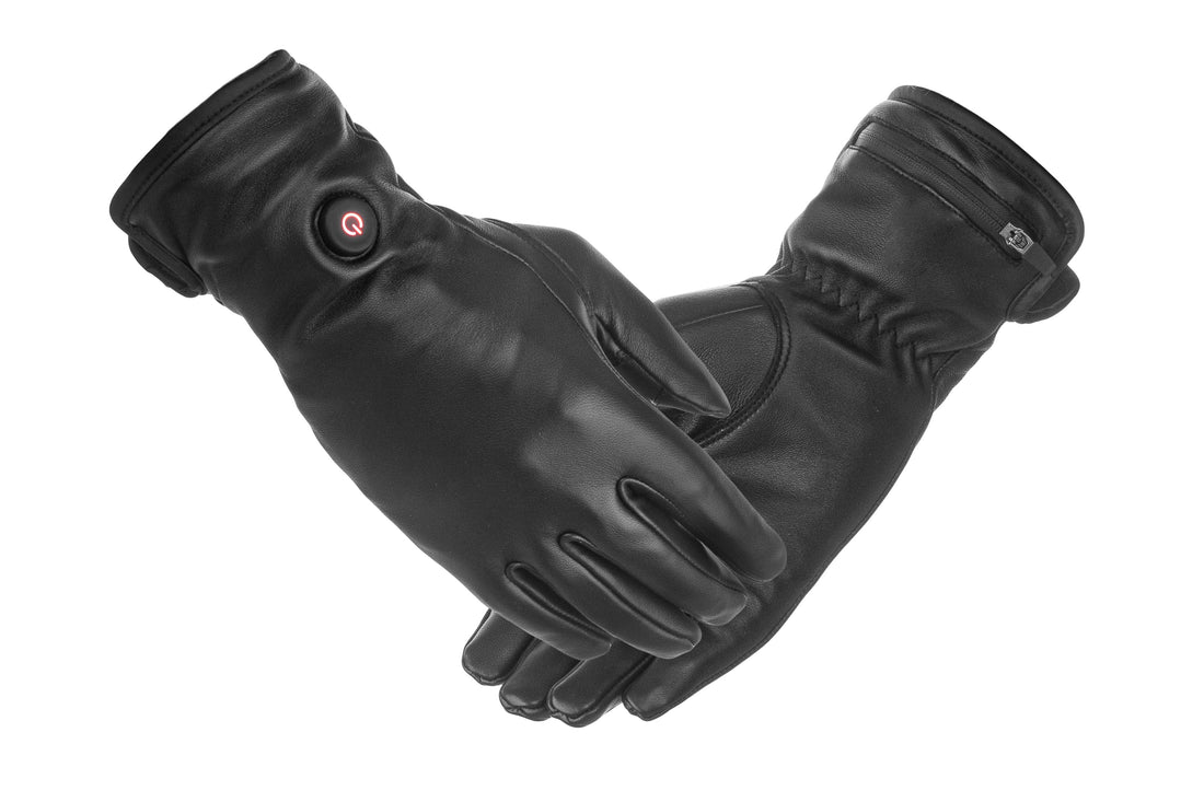 Damen Leder Beheizte Handschuhe | USB | Schafsleder