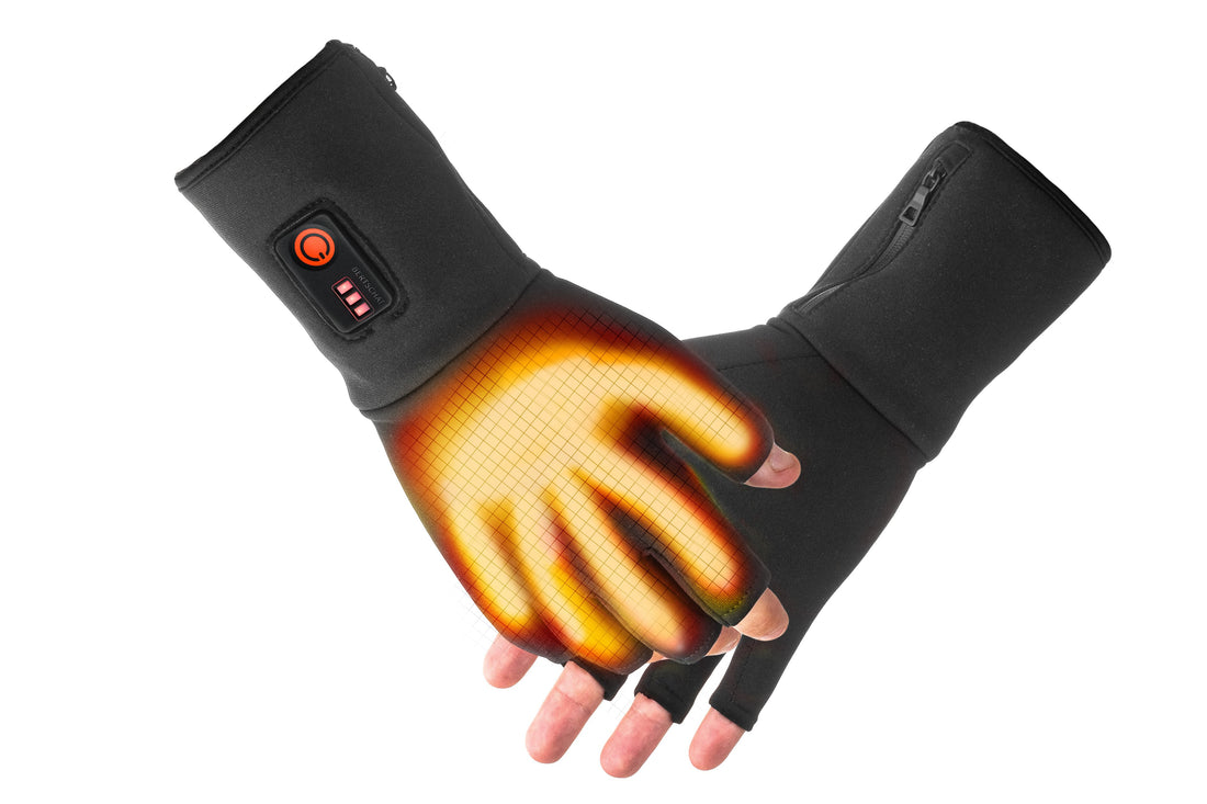Fingerlose Unterhandschuhe – Beheizte Unterziehhandschuhe | Jagd & Sport | USB-C