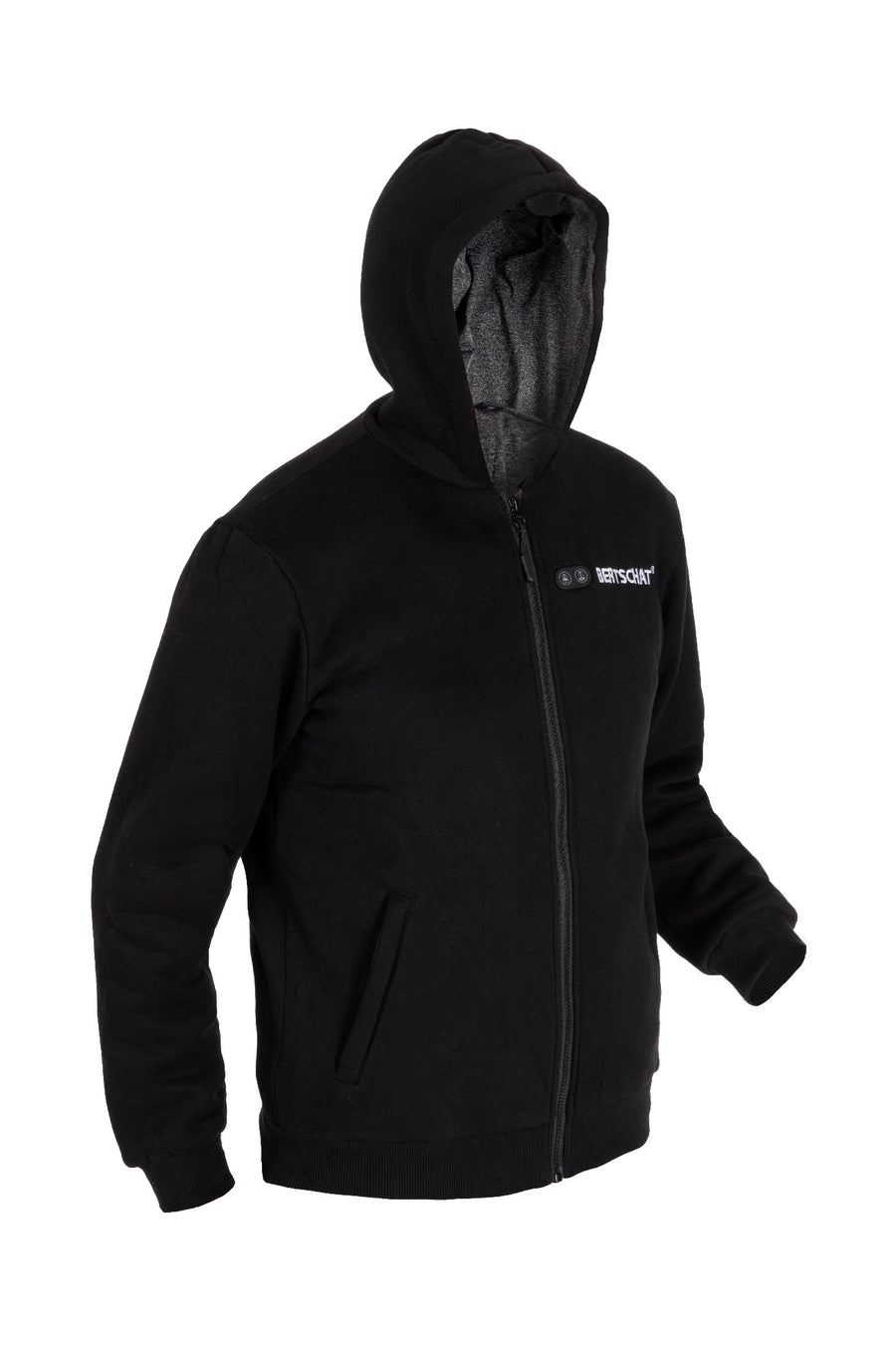 Beheizter Hoodie - Herren | Dual Heating - Schwarz