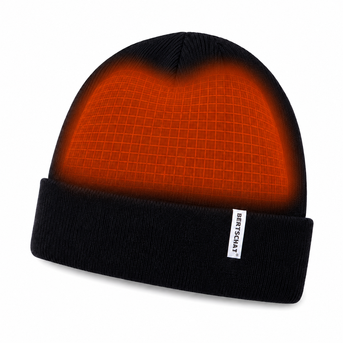 Beheizte Mütze – Schwarze elektrische Beanie