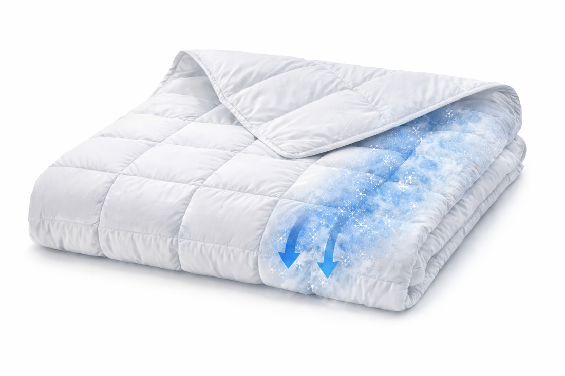 Kühlendes Steppbett – Thermotion Technologie