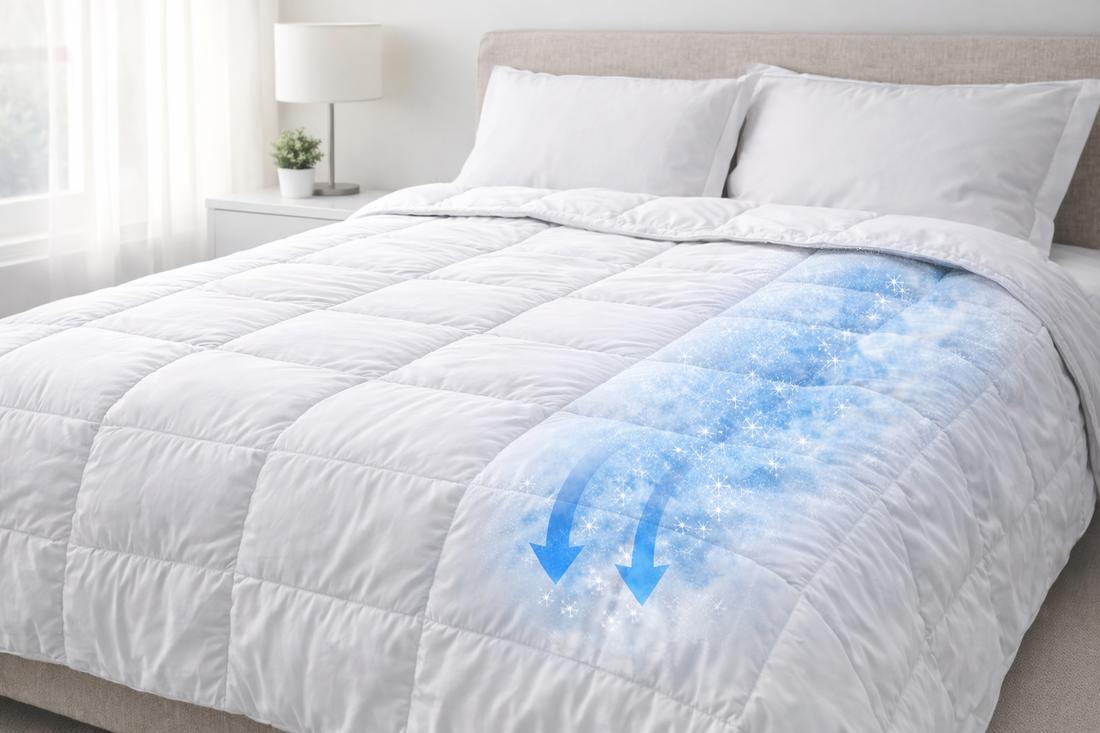 Kühlendes Steppbett – Thermotion Technologie