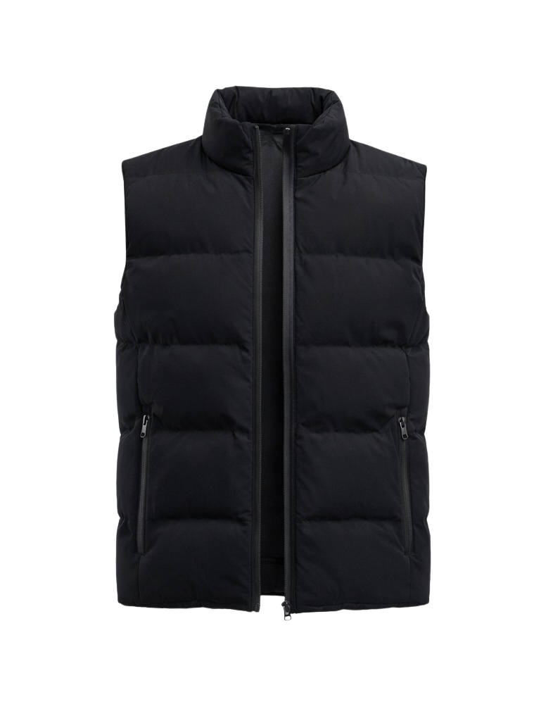 Beheizte Herren-Steppweste Schwarz – Dual Heating