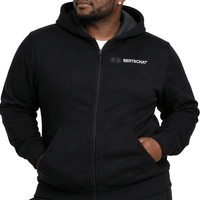 Beheizter Hoodie - Herren | Dual Heating - Schwarz