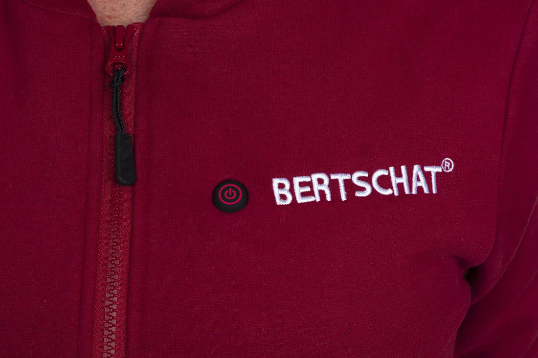 Beheizter Hoodie PRO | Herren - Burgund