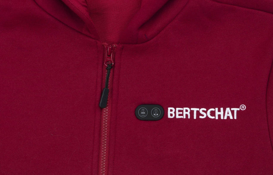 Beheizter Hoodie - Herren | Dual Heating - Burgund