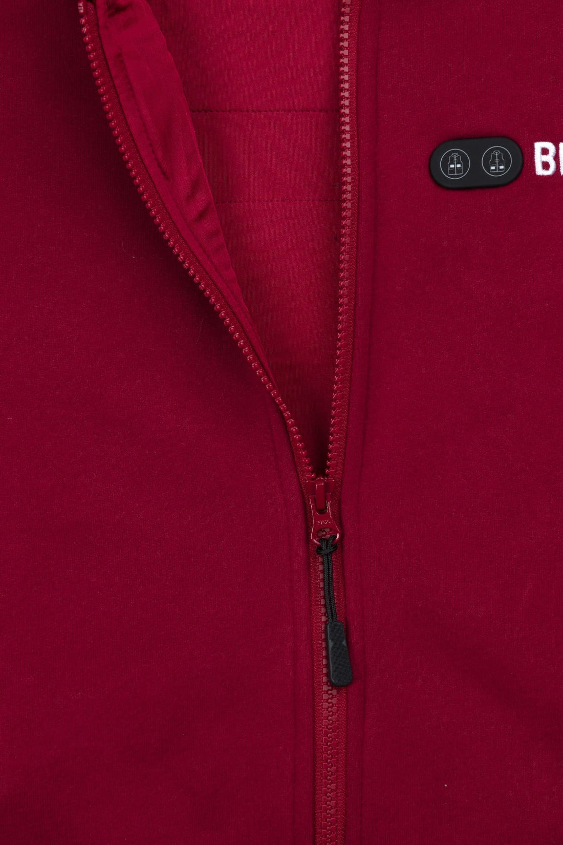 Beheizter Hoodie - Herren | Dual Heating - Burgund