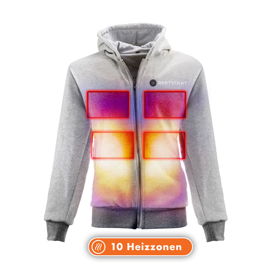 Beheizter Hoodie - Herren | Dual Heating - Grau